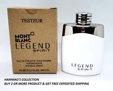 MONT BLANC LEGEND SPIRIT EDT 3.3 OZ FOR MEN WITH CAP NEW IN WHITE BOX