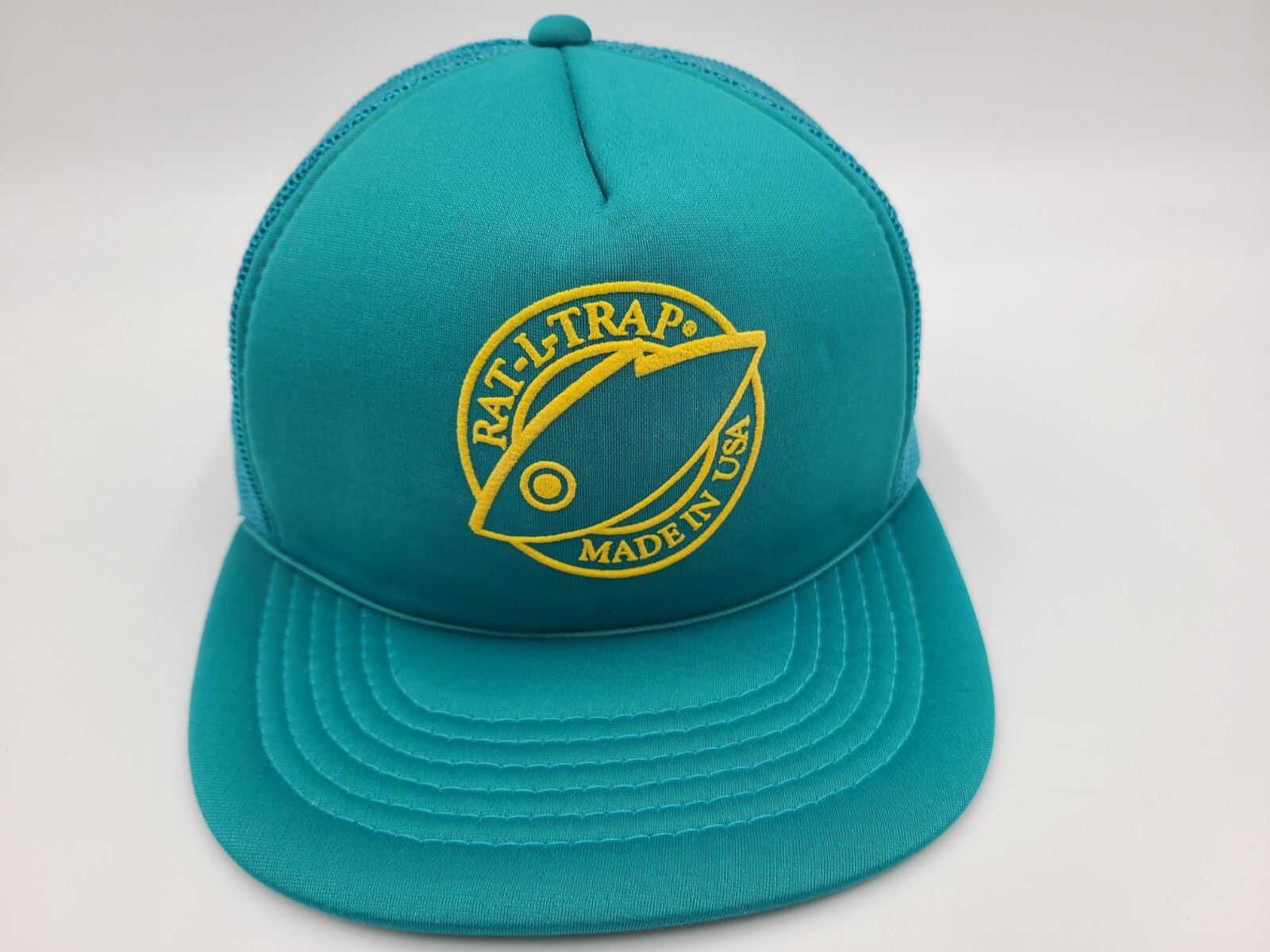 Vintage Rat-L-Trap Fishing Lures YoungAn Mesh Trucker Snapback Hat Cap Men Blue