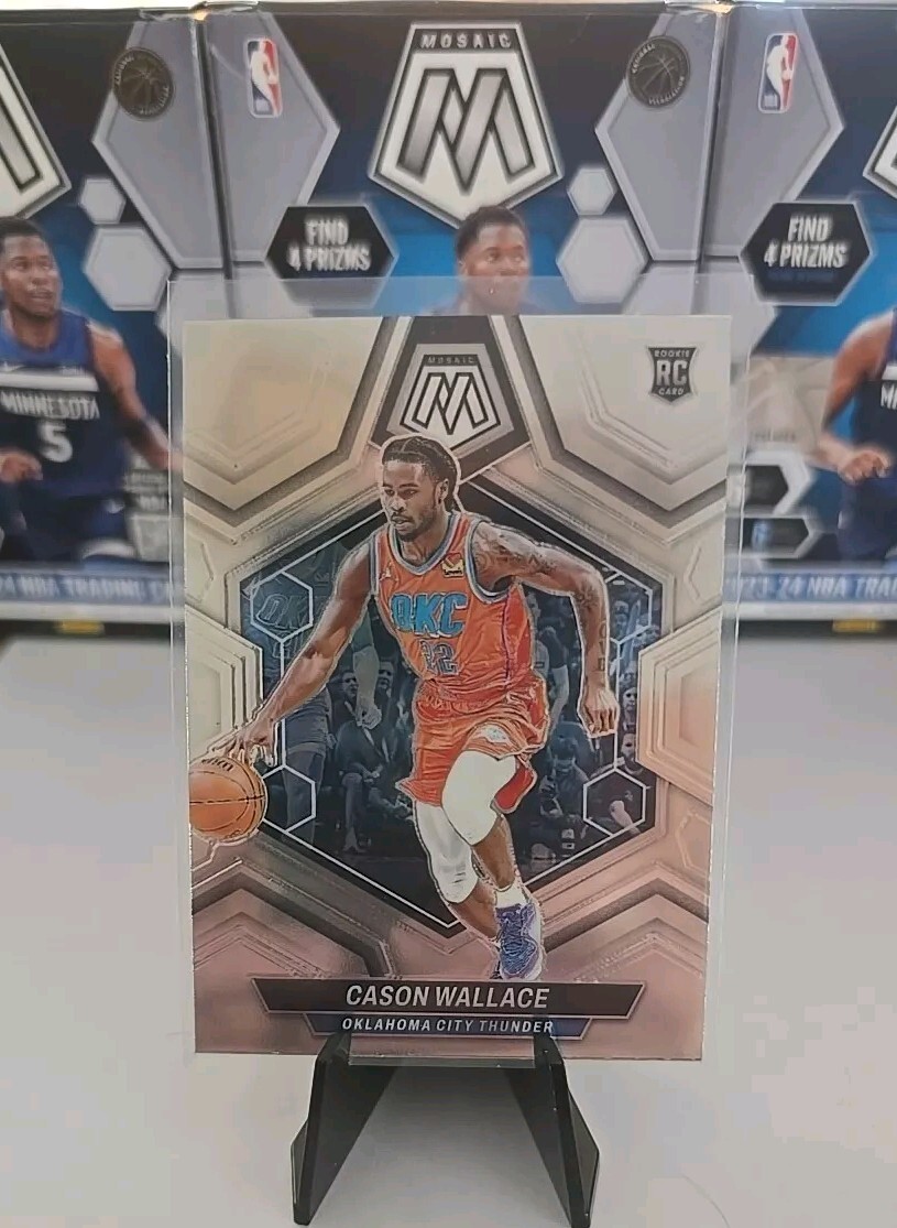 2023-24 Panini Mosaic Rookie Cason Wallace RC #218 Thunder