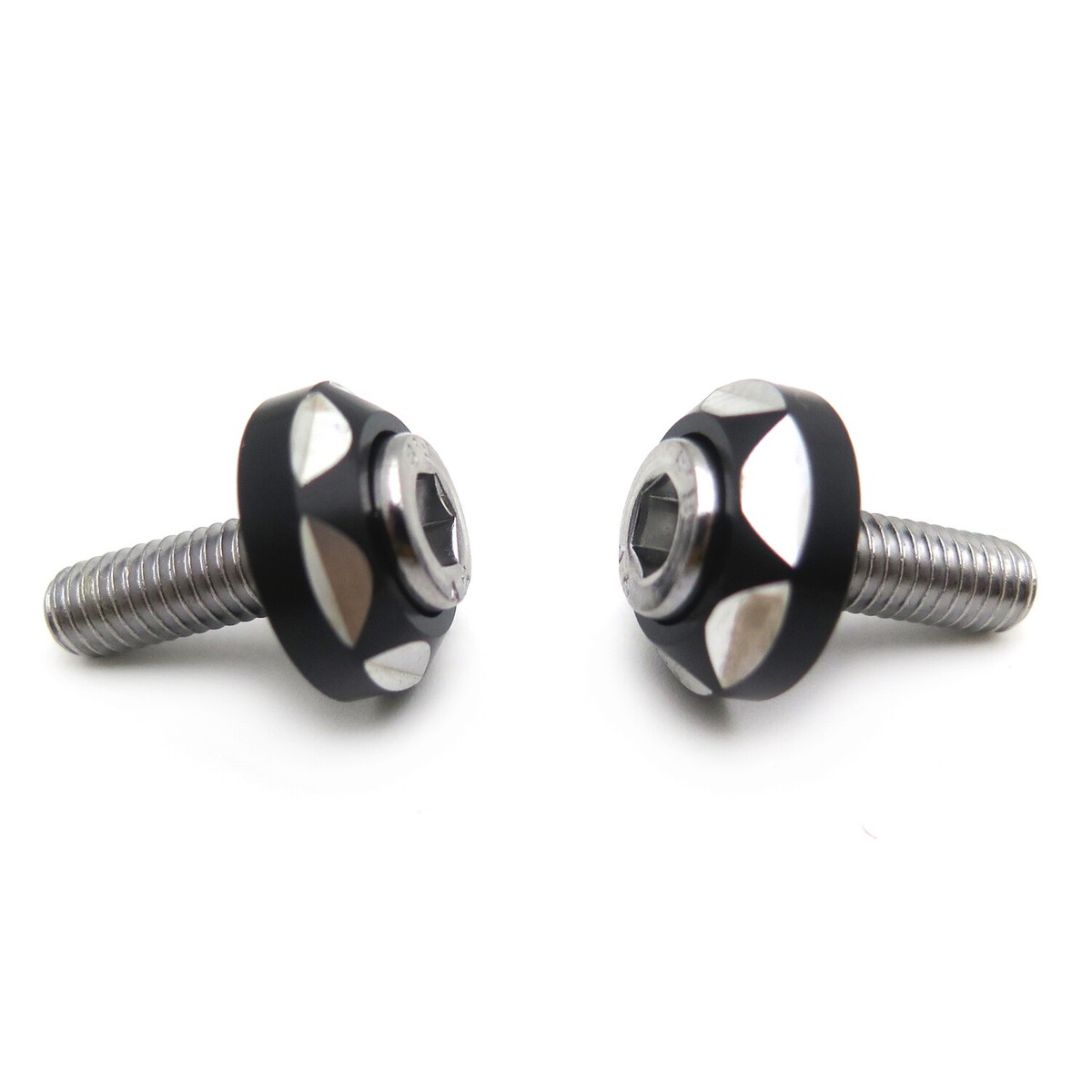 Motorcycle Black Aluminum Spike Bolts For Windscreen Fairings License Plate Bol