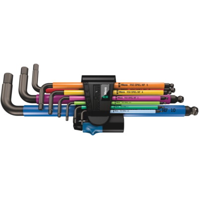 Wera Hex-Plus Multicolour Winkelschlüsselsatz mit Haltefunktion metrisch 022210 