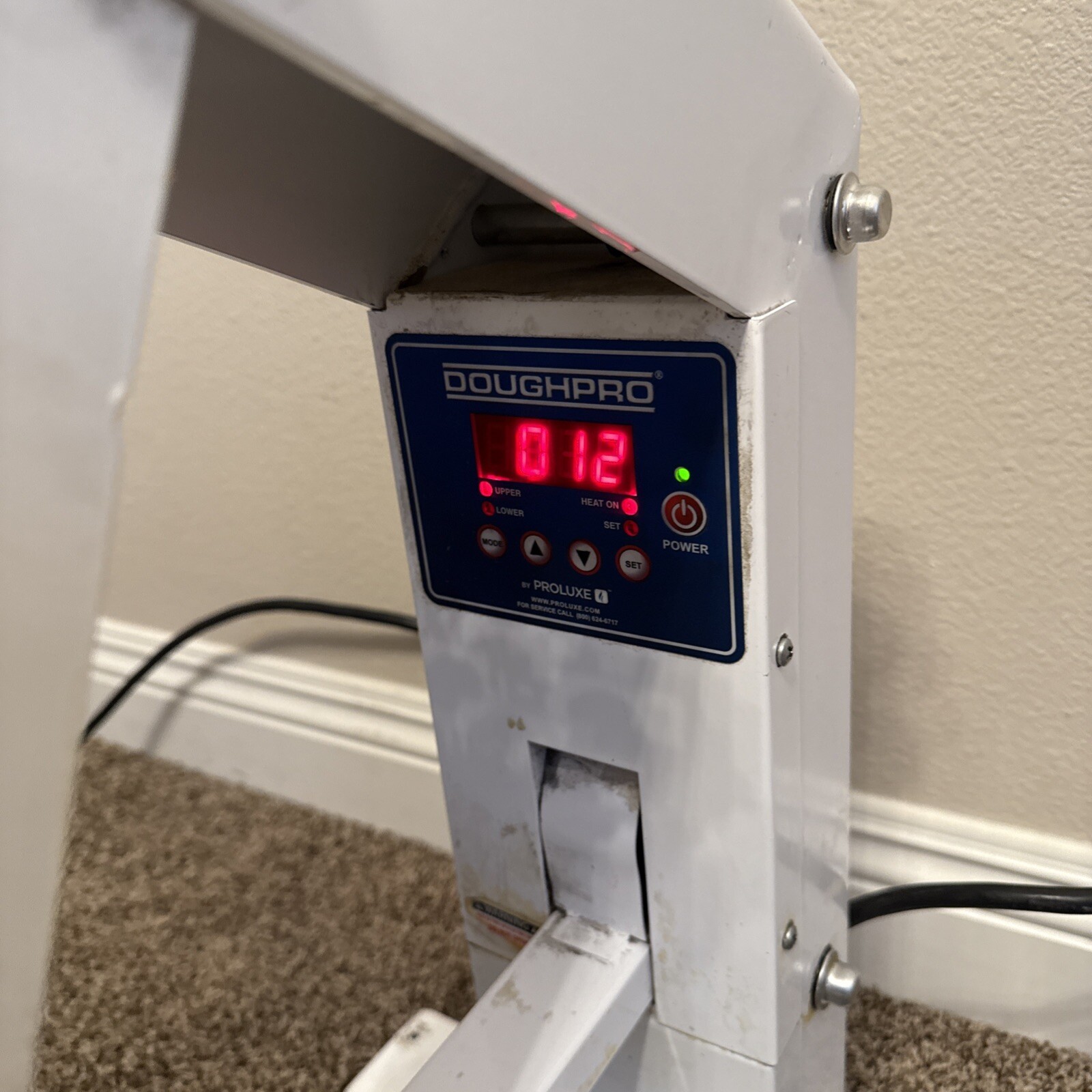 Proluxe DoughPro PP1818 Commercial Pizza Dough Manual Press Tortilla Warmer