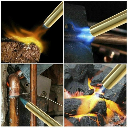 Bruciatore Torcia Soffiatore Gas Butano Lanciafiamme Campeggio Saldatura BBQ Strumento Accensione Auto - Foto 4 di 5