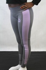 Puma Womens INVISIBLE T7 LEGGING QUIET SHADE GRAY/PURPLE ROSE 576970-03