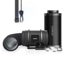 Air Filtration Kit PRO 8", Inline Fan with Smart Controller, Filter and Ducting
