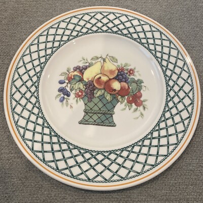Villeroy & Boch BASKET Salad Plate Vitro-Porcelain Germany 8-1/2'' Fruit
