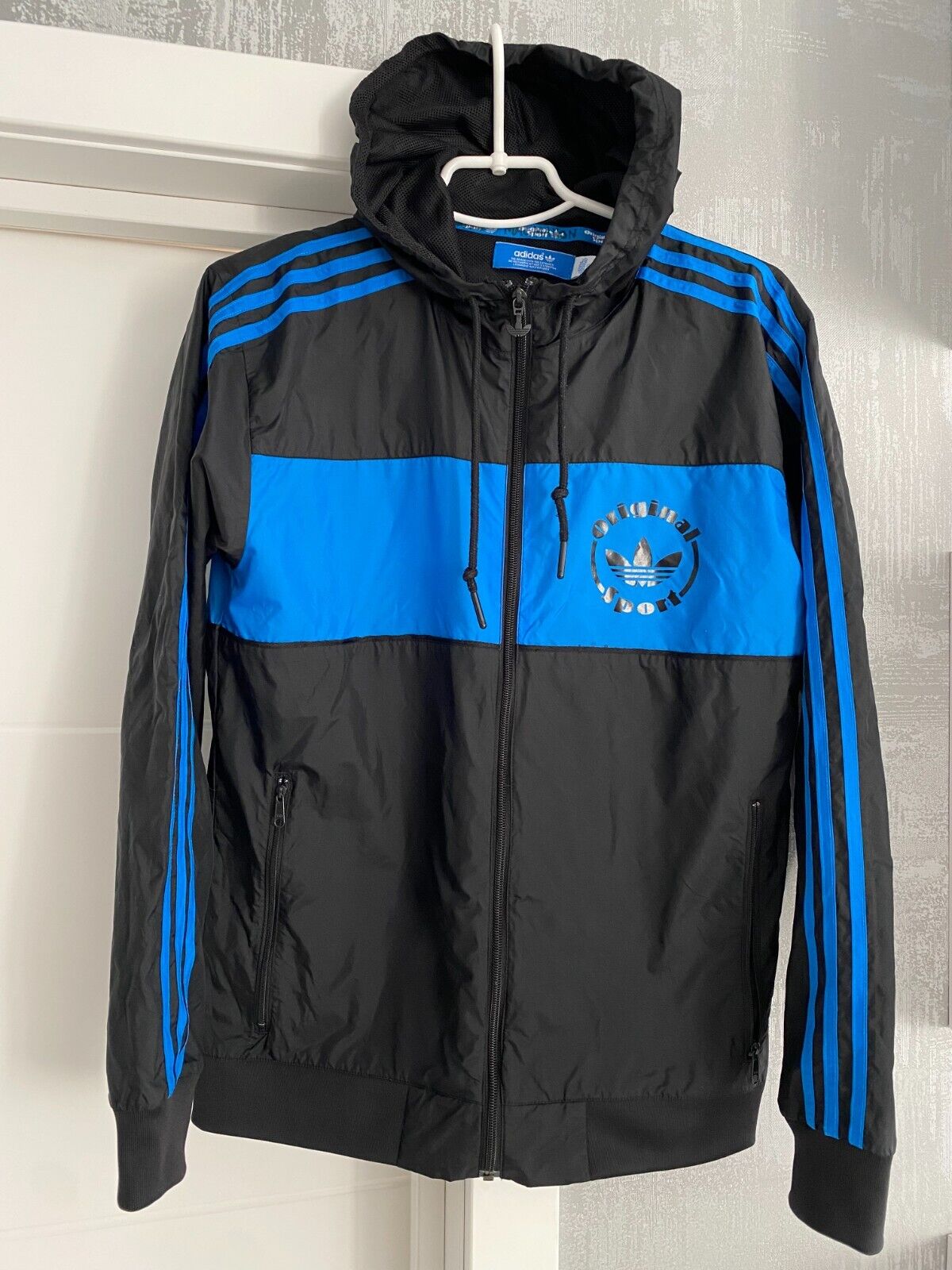 Adidas Originals Mens Nylon Jacket Windbreaker Hooded… - Gem