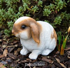 Dekofigur Hase Gartenfigur 15cm Lebensecht Kaninchen Tischdekoration Kaninchen