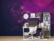 3D Computer Graphics Dunk Wallpaper Wall Mural Removable Self-adhesive 126