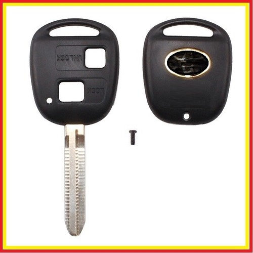 Funda con llave remota para Toyota Corolla Yaris Prado RAV4 eco en blanco dos botones - Imagen 4 de 6
