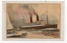 1931 Abstract of Log for Cunard Mail Steamship " Caronia " Ship Graphics
