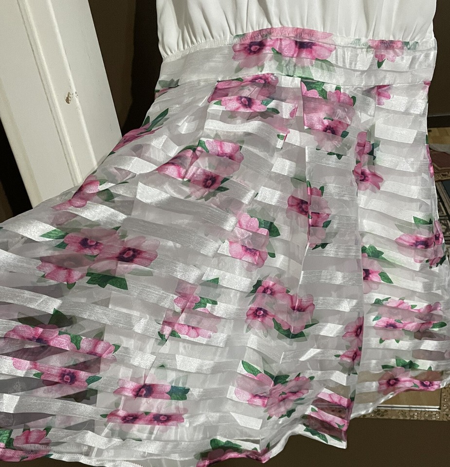 Ladies Cream Floral Dress. AX Paris. Size 12 UK Never Worn With Tags eBay