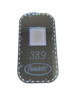 Peterbilt 389 Exact Fit Replacement Shift Boot Plate White
