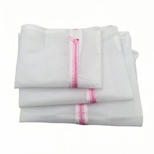 3 PCS Zipped Mesh Laundry Bag for Delicates Washing Clothes Wash Bag NEW USA