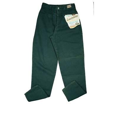 Edwin Louisiana Damen Jeans Hose Karotte 80er 90er Legendär XS W27 L28 grün NEU