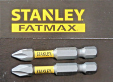 Image of STANLEY FATMAX PH2 AND PH1 50MM 1/4" HEX TORSION IMPACT SCREWDRIVER BITS