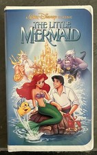 Rare 1990 BANNED Cover Disney The Little Mermaid VHS Black Diamond One Owner