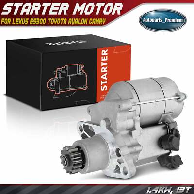 Starter Motor for Lexus ES300 Toyota Avalon Camry 1997 1.4KW 12 Volt CCW 13Teeth
