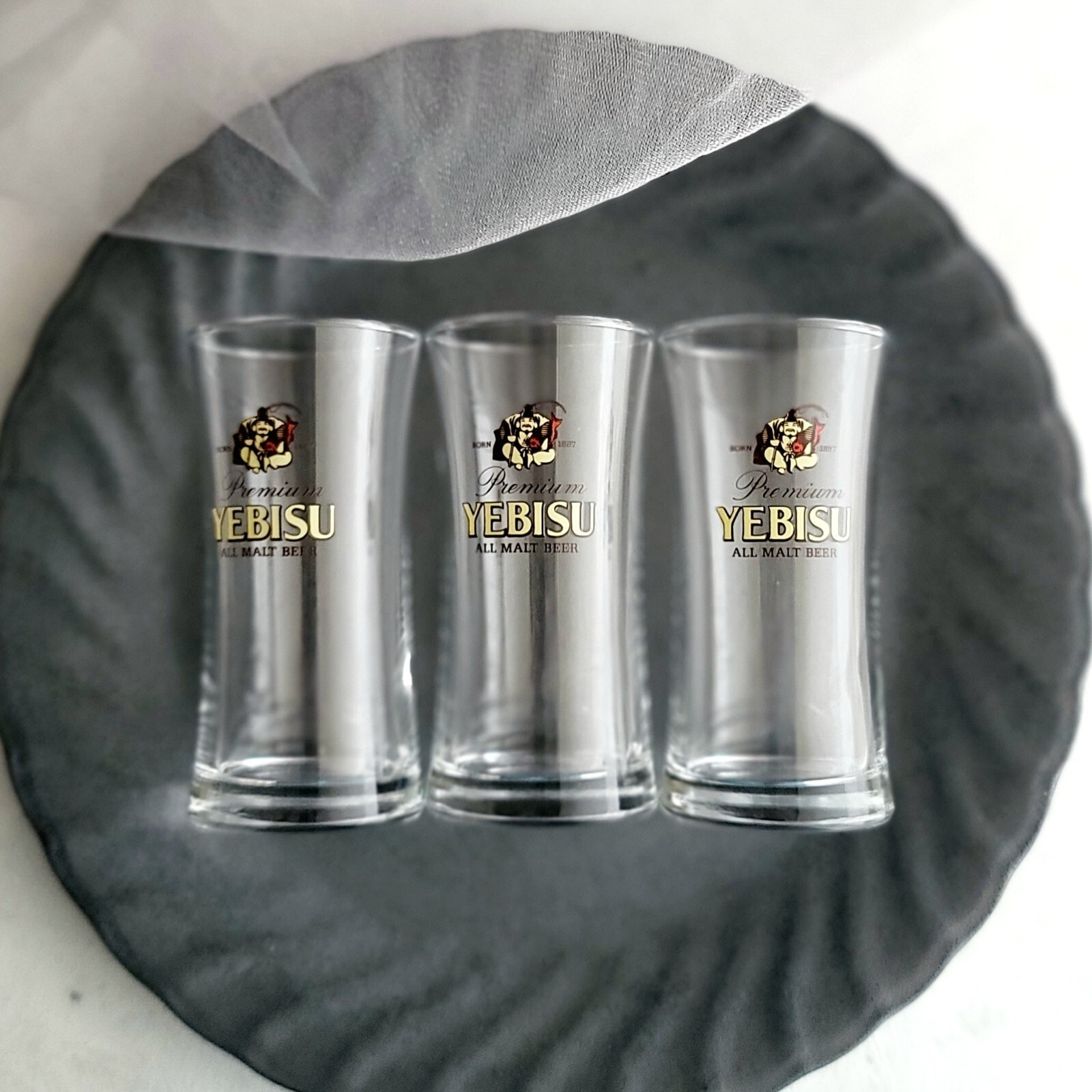 Japanese Beer Glass/EBISU Beer cup/rare item/Japan/6 pcs set eBay