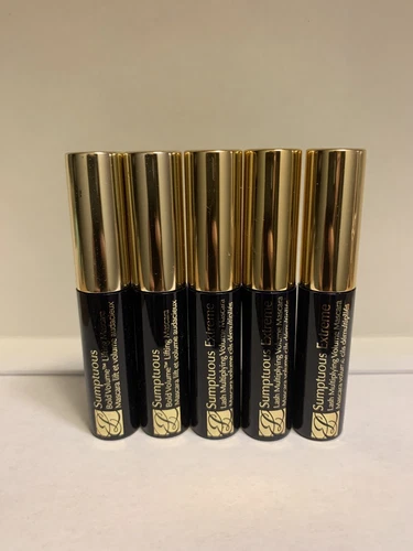 5 Estee  Lauder Sumptuous extreme lash Mascara - 01 extreme BLACK -(2.8ml) Each