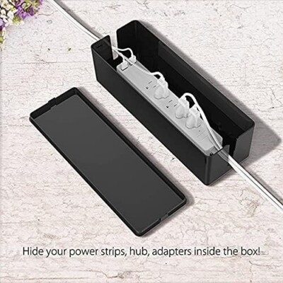 Cord Cover Cable Management Wire Concealer Organizer  Hide Power Strips / Cables