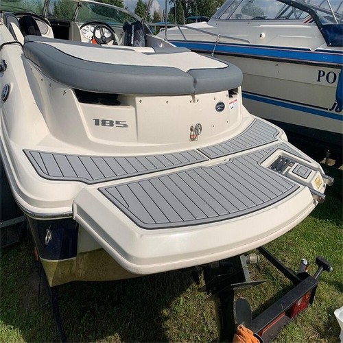 2008-2012 Sea Ray 185 Sport Swim Platform Pad Boat EVA Foam Teak Deck Floor Mat - Picture 5 of 24