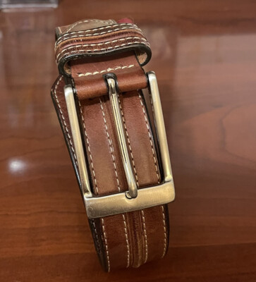 Cole Haan Brown Leather Belt Sz 32 | eBay