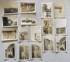 Original ca 1940s WWII Military Men Photographs Candid Friends 15 Photos
