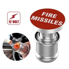 Car Cigarette Lighter Replacement Launch Key Fire Missiles Eject Push Button 12V