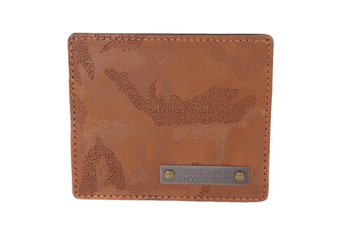 Diesel Men Vintage Archive Leather Bag Brown Mode Y2K 21x17x20cm