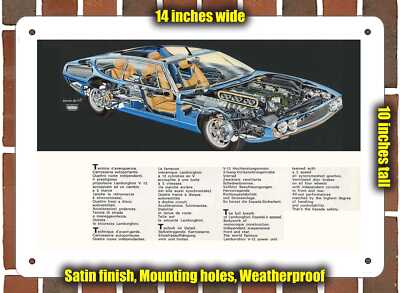 Metal Sign - 1970 Lamborghini Espada (Sign Variant #6)