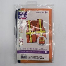 Construction Vest Kids Party Accessory Costume Decorations Worker Engineer