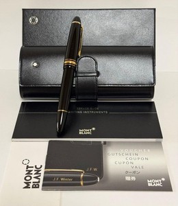 み*ん様 Montblanc 147のレザー ケース ブラック Montblanc 147 Traveller | eBay
