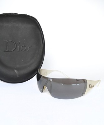 Vintage CHRISTIAN DIOR Sunglasses Sport Shield Logo Clear Ski 5