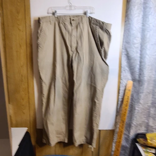Men’s Carhartt RN 14806 Relaxed Fit 50x30 Cargo Pants Workwear Khaki Tan - Picture 2 of 4