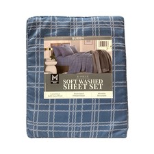 Member's Mark 6-Piece Soft Washed Sheet Set - Flat  Fitted Sheet, 4