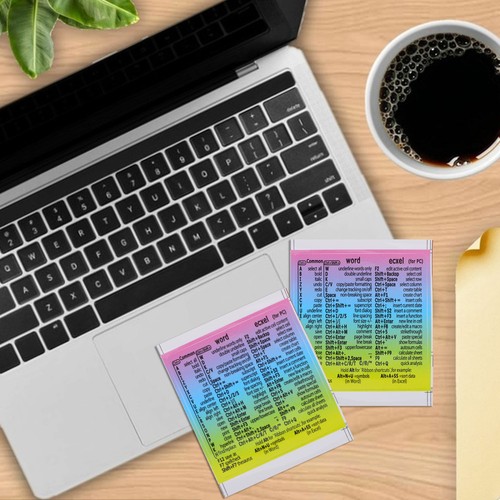 4 Sheets Autocollants De Touches Raccourci Pour Ordinateur Portable Clavier - Afbeelding 6 van 12