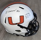 Greg Rousseau - Miami Hurricanes - Signed Riddell Rep Full Size Helmet — photo 1