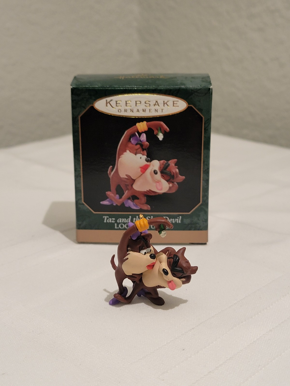 Vintage Hallmark Ornament Miniature 1998 Taz and the She Devil Looney Tunes
