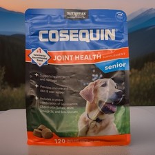 NUTRAMAX COSEQUIN FOR SENIOR DOGS JOINT HEALTH SUPPLEMENT 120 SOFT CHEWS 10/2027