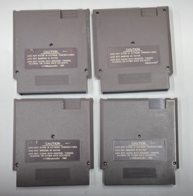 x4 Nintendo NES Games - Tetris, Gyromite, Jeopardy, Wheel of Fortune - FREE SHIP