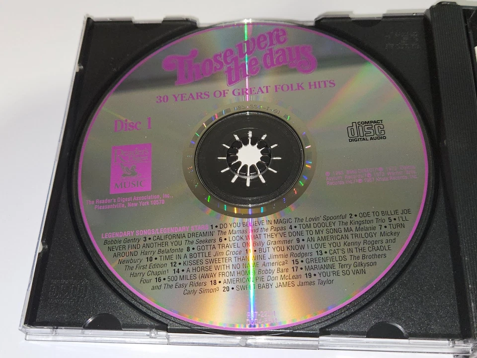 Those Were the Days 30 Years of Great Folk Hits 4-Disc CD Box Set Readers Digest Foto 2 de 4