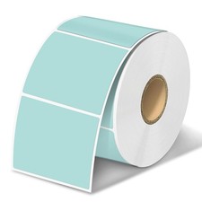 2x2 Thermal Labels, Square Thermal Label Stickers, Green