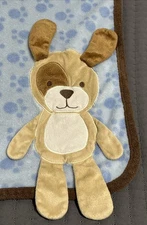 Koala Baby Blue Brown Puppy Dog Blanket Paw Prints 3D Security Lovey Fleece