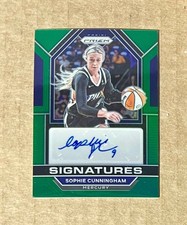 2023 Panini Prizm SOPHIE CUNNINGHAM Green Prizm AUTO Signatures Card #SG-SCN