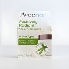 Lot of 1 Aveeno Positively Radiant Gel Moisturizer, All Skin Types 1.7oz/48g 