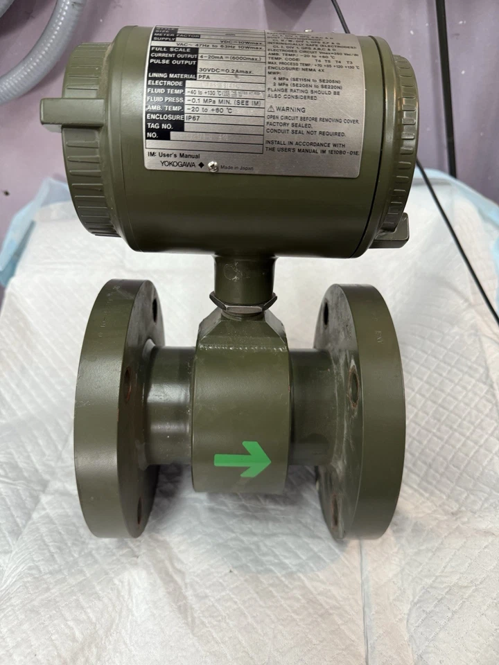 Medidor de flujo serie Yokogawa ADMAG SE, SE208NJ, 4-20mA, SS400 Foto 2 de 4