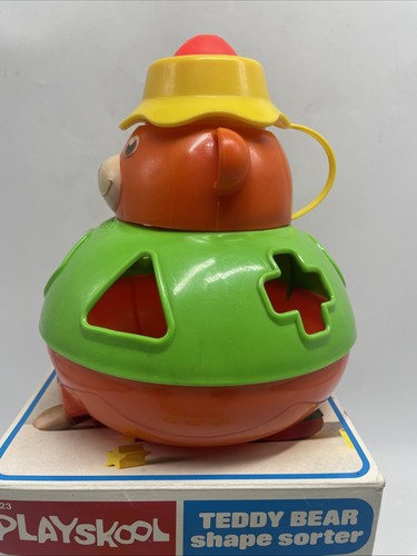 Playskool Teddy Bear Shape Sorter w/ Original Box (No. 423) - Complete - Picture 7 of 18