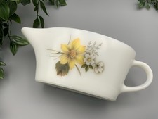 Pyrex JAJ Sauciere Autumn Glory gelb Blumen Vintage Retro ERSATZST&Uuml;CK