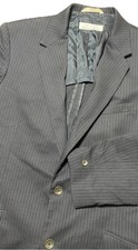 Rag Bone Blazer Men 42 Black Pinstripe Wool Handmade In NY Work Casual Preppy